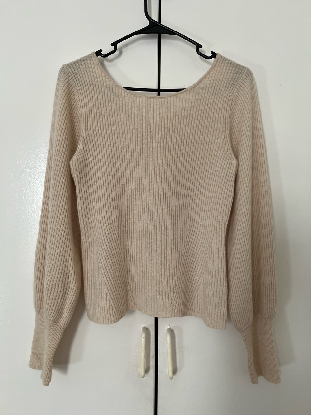 Reformation Open Back Sweater Rib Knit